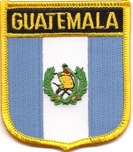 Guatemala Flag Patch - Shield
