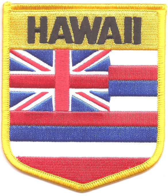 Hawaii Flag Patch - Shield