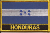 Honduras Flag Patch - Rectangle With Name