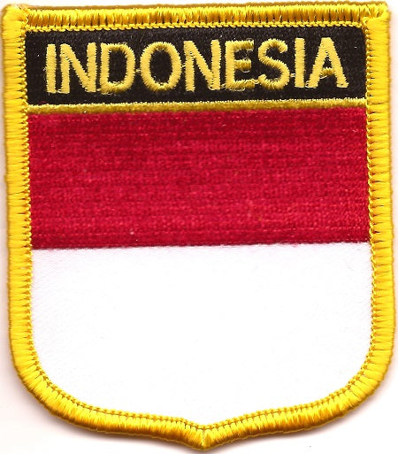 Indonesia Flag Patch - Shield