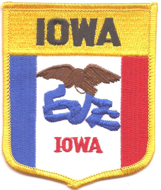 Iowa Flag Patch - Shield