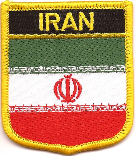 Iran Flag Patch - Shield