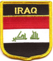 Iraq Flag Patch - Shield
