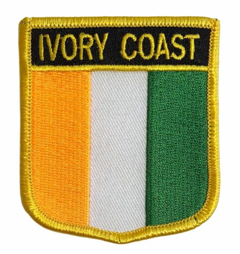 Ivory Coast (Cote d'Ivoire) Flag Patch - Shield