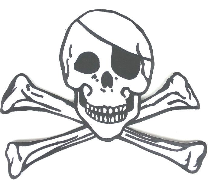 Jolly Roger Pirate Patch - Large