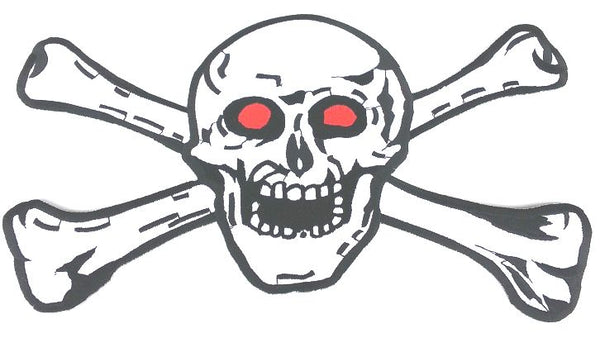 Jolly Roger Red Eye Pirate Patch - Large