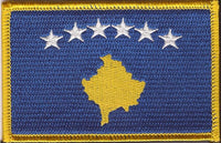 Kosovo Flag Patch - Rectangle