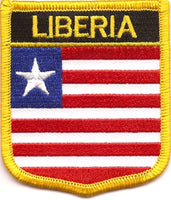 Liberia Flag Patch - Shield