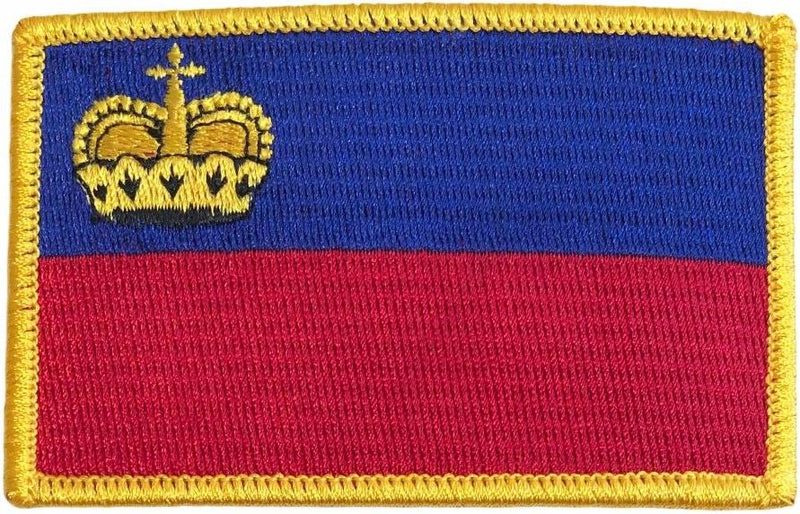 Liechtenstein Flag Patch - Rectangle