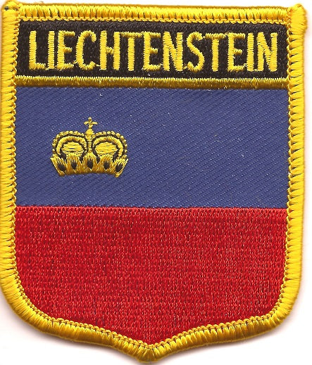 Liechtenstein Flag Patch - Shield