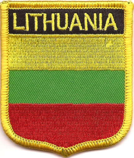 Lithuania Flag Patch - Shield