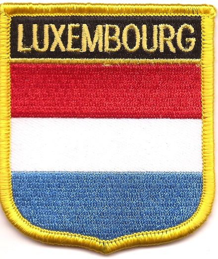 Luxembourg Flag Patch - Shield