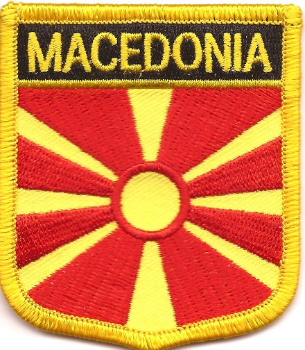 Macedonia Flag Patch - Shield