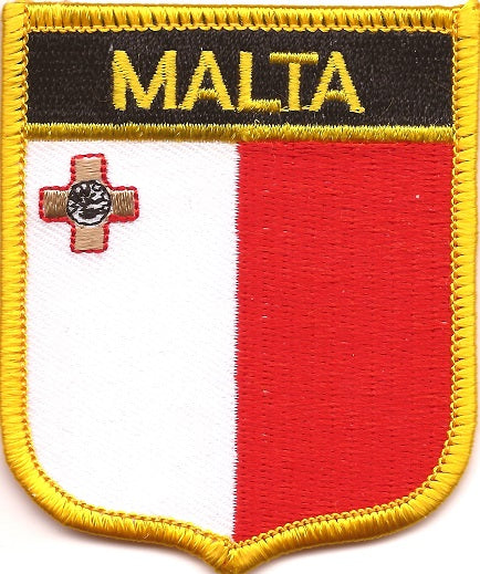 Malta Flag Patch - Shield