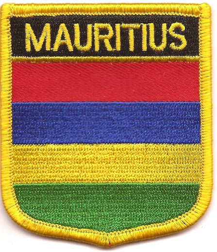 Mauritius Flag Patch - Shield
