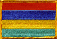 Mauritius Flag Patch - Rectangle