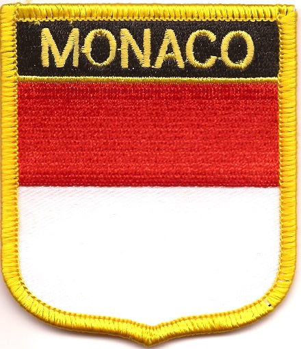 Monaco Flag Patch - Shield