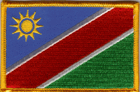 Namibia Flag Patch - Rectangle