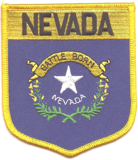 Nevada Flag Patch - Shield