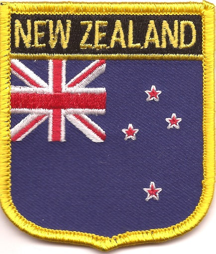 New Zealand Flag Patch - Shield