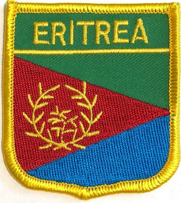 Eritrea Flag Patch - Shield - green background