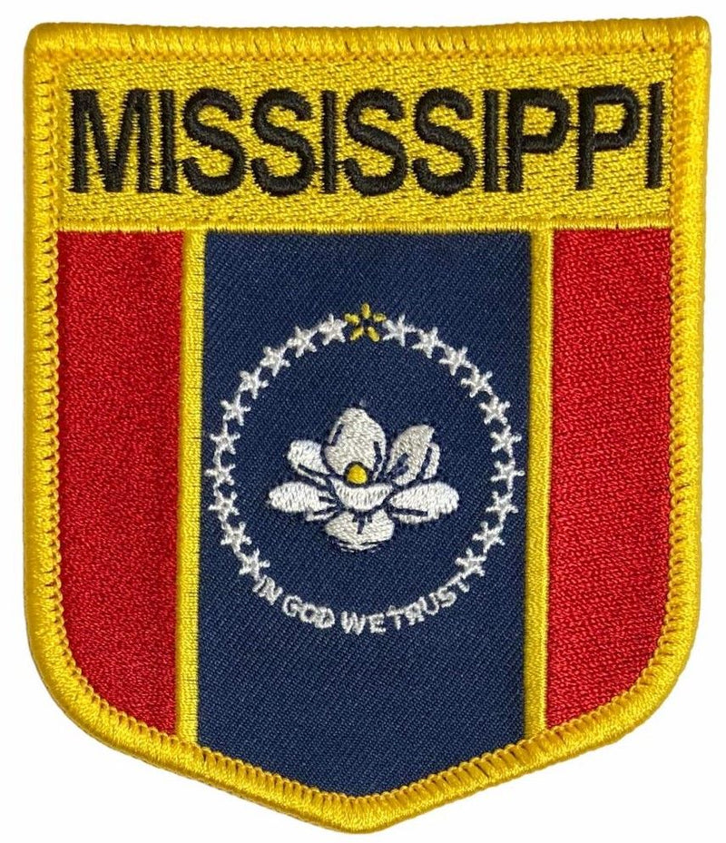 Mississippi Flag Patch - Shield - NEW VERSION