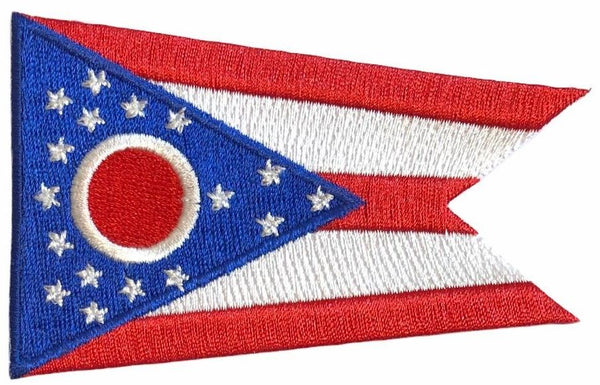 Ohio Flag Patch - w/o embroidered border