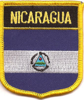 Nicaragua Flag Patch - Shield