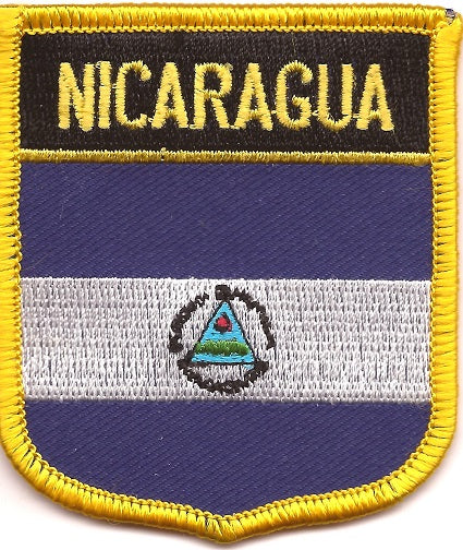 Nicaraqua Flag Patch - Shield