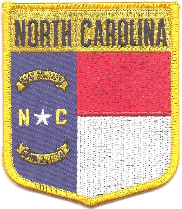 North Carolina Flag Patch - Shield