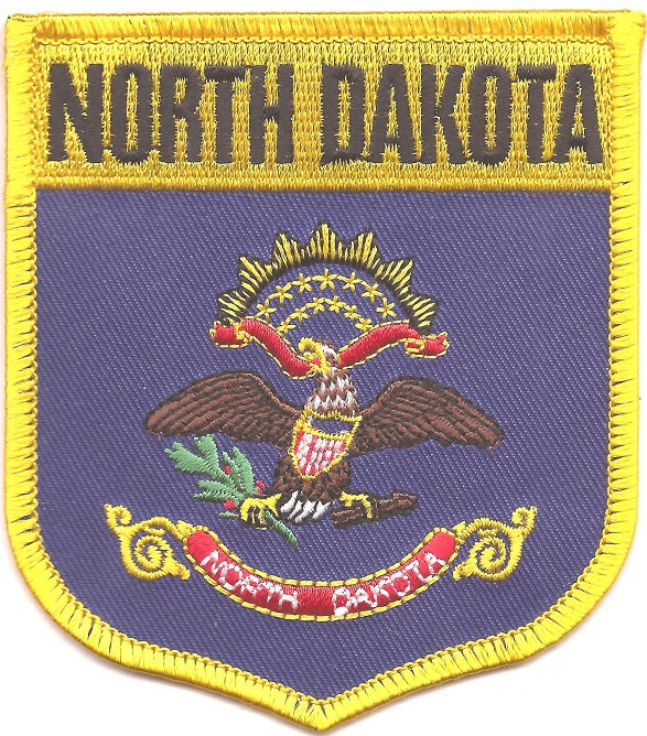 North Dakota Flag Patch - Shield