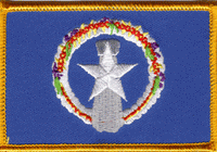 Northern Marianas Flag Patch - Rectangle