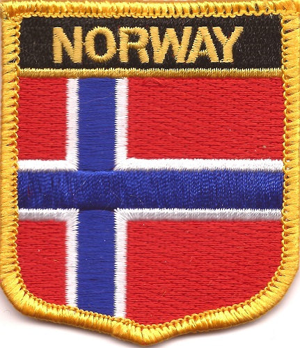 Norway Flag Patch - Shield