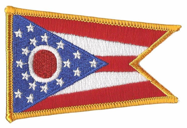 Ohio Flag Patch - Rectangle