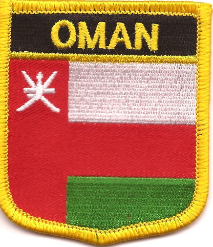 Oman Flag Patch - Shield