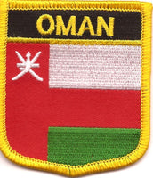 Oman Flag Patch - Shield