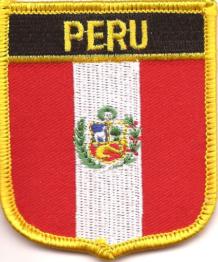 Peru Flag Patch - Shield
