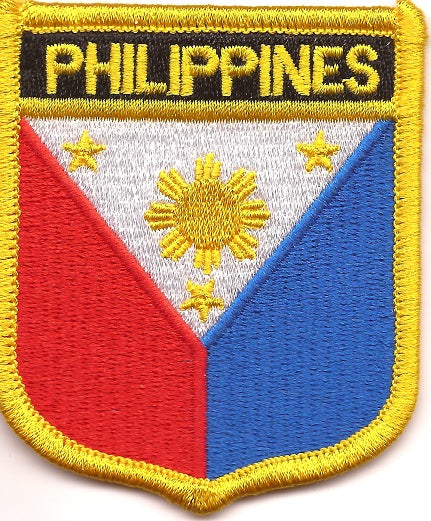 Philippines Flag Patch - Shield