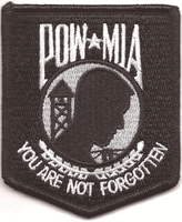 POW - MIA Shield Patch