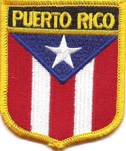 Puerto Rico Flag Patch - Shield