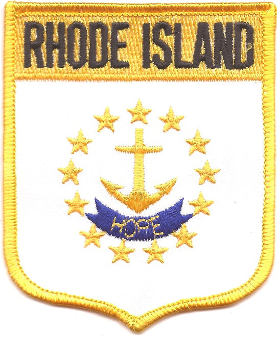 Rhode Island Flag Patch - Shield