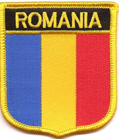 Romania Flag Patch - Shield