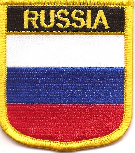 Russia Flag Patch - Shield