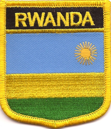Rwanda Flag Patch - Shield