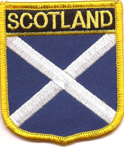 Scotland Cross Flag Patch - Shield