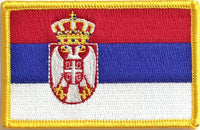 Serbia Flag Patch - Rectangle