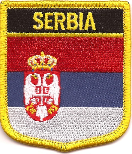Serbia Flag Patch - Shield