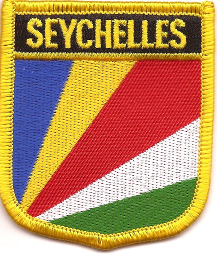 Seychelles Flag Patch - Shield