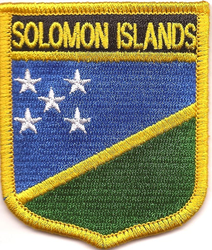 Solomon Island Flag Patch - Shield