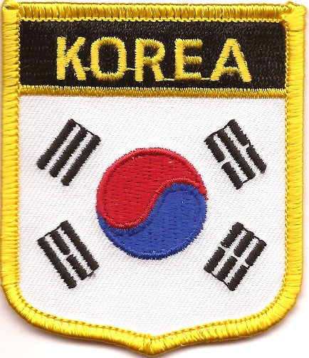 South Korea Flag Patch - Shield